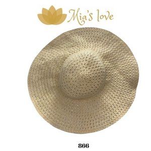 Women's Hat for summer, 58% Paper-42% Polyester, Exclusive Decoration.